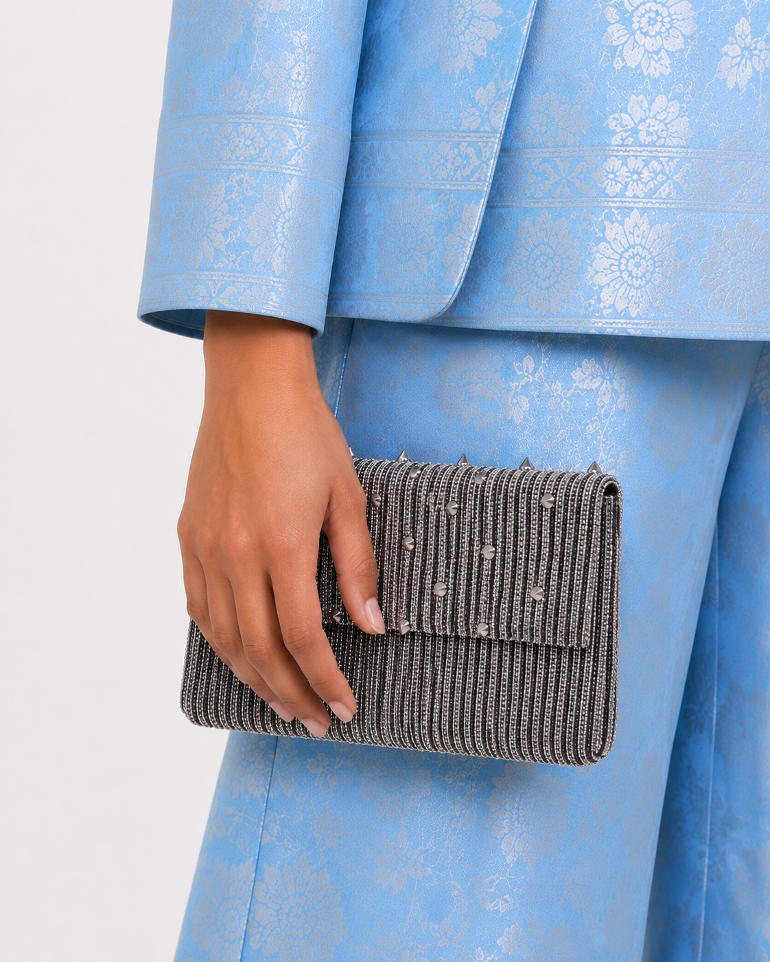 The Silver Mesh Clutch