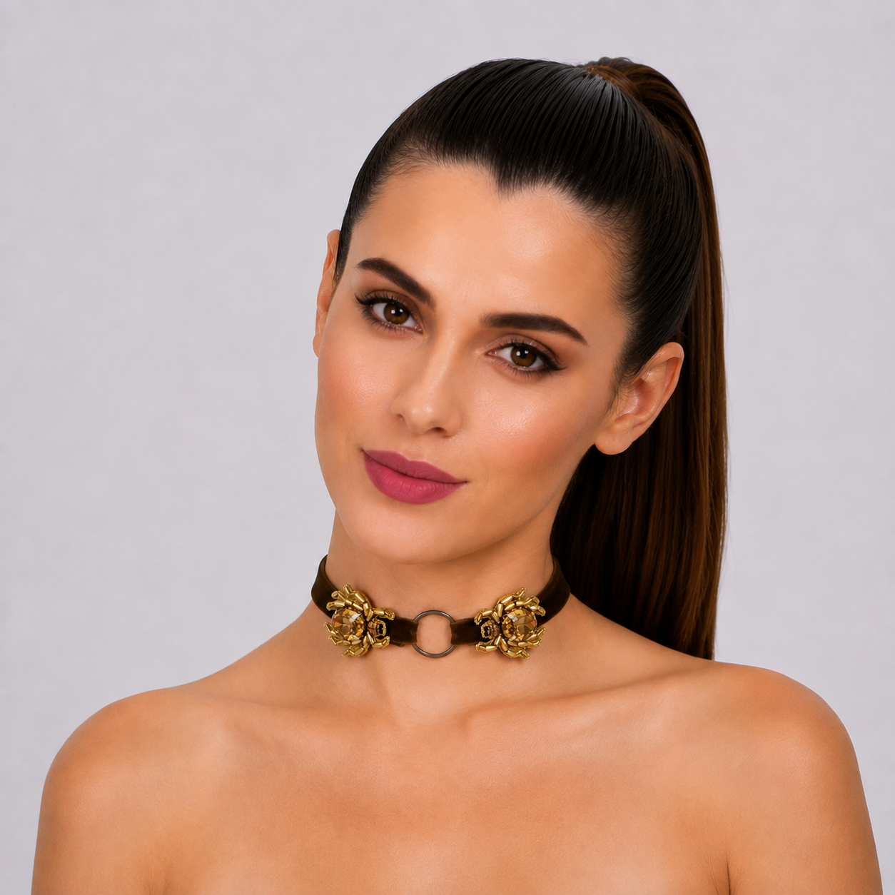 Enchanted Beetle Choker Necklace