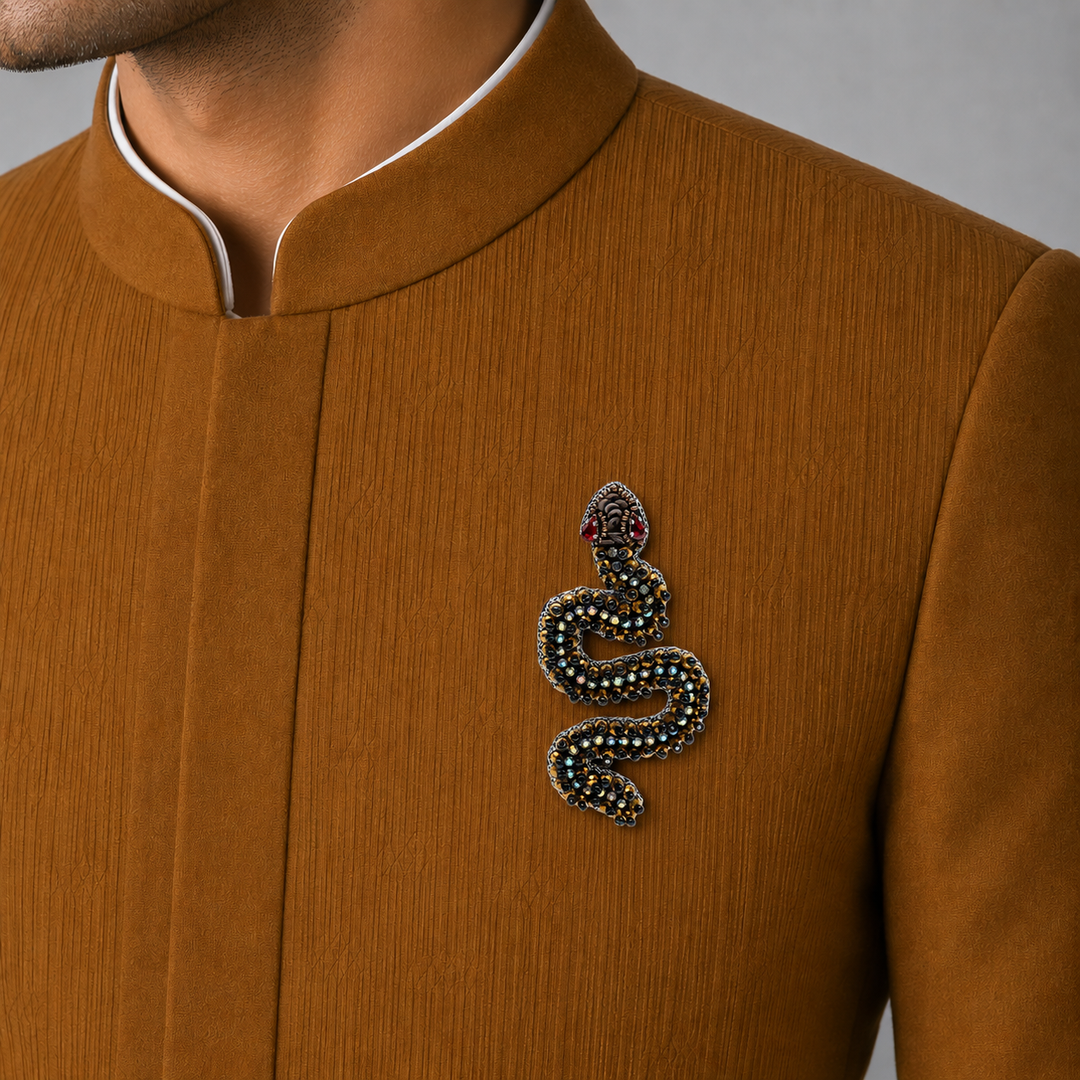 Ssslay Snake Brooch