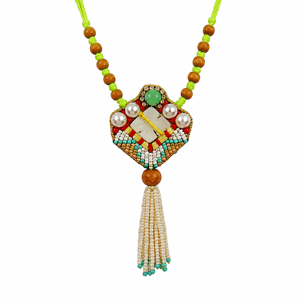 Meadow Charm Long Pendant Necklace