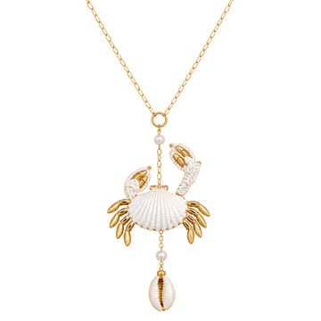 Cut-the-Crab Long Pendant Necklace