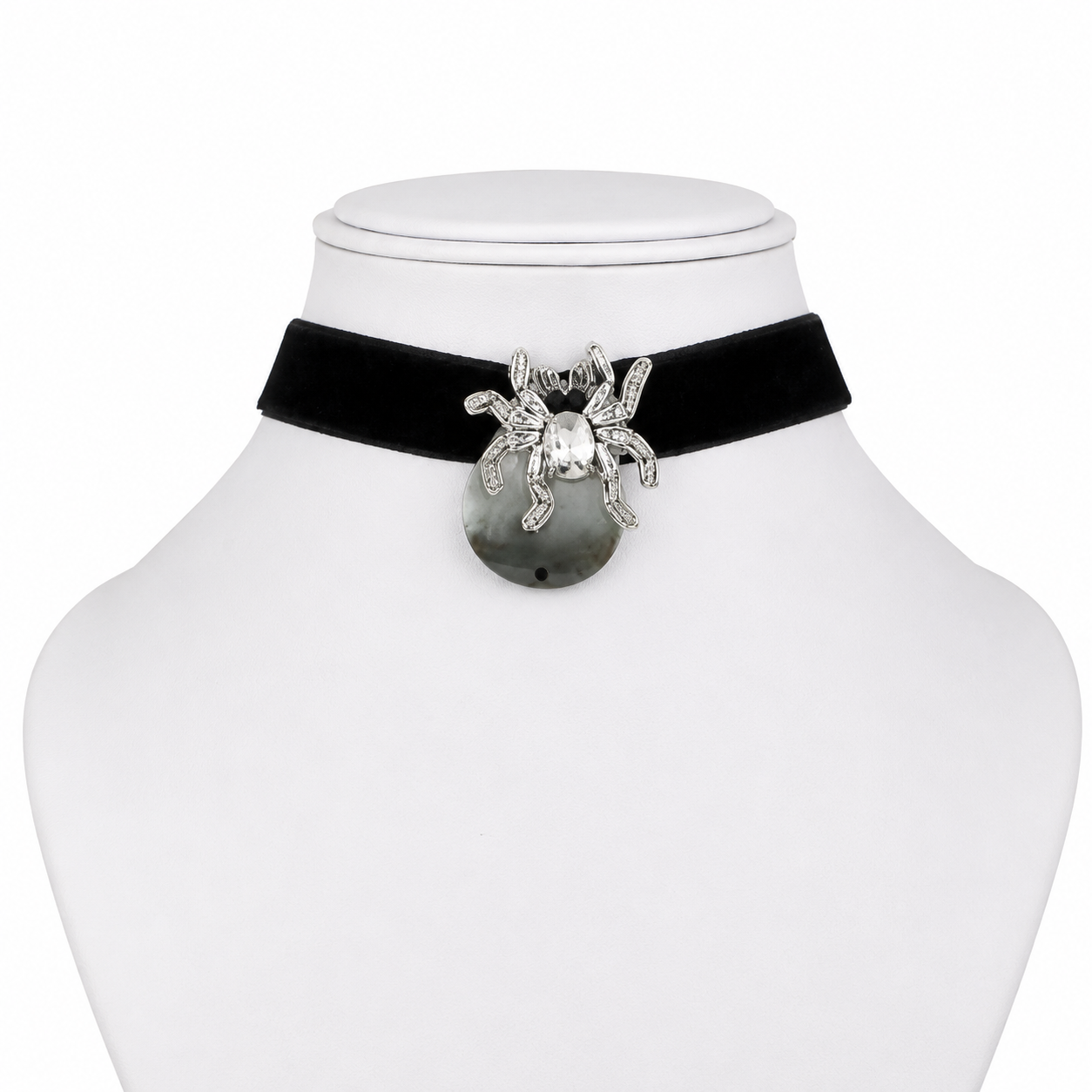 Spider Stone Choker Necklace
