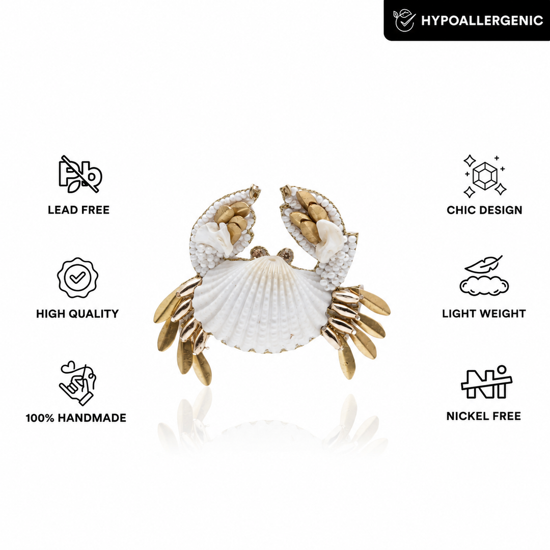 Cut-the-Crab Long Pendant Necklace