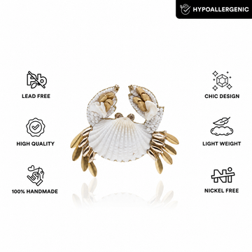 Cut-the-Crab Long Pendant Necklace