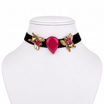 Velvet Wings Choker Necklace