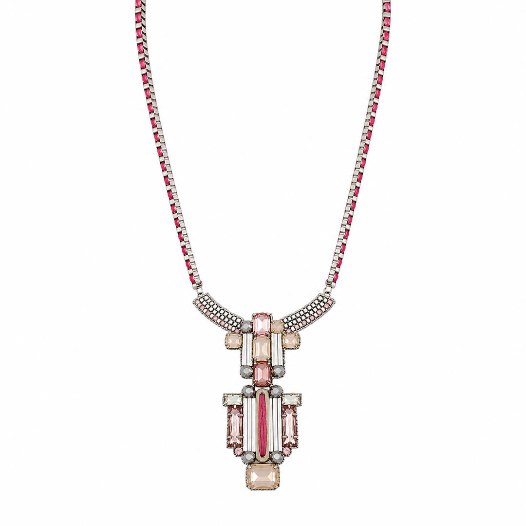 Geometric Long Pendant Necklace