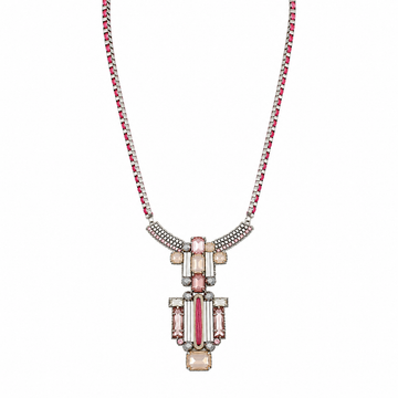 Geometric Long Pendant Necklace