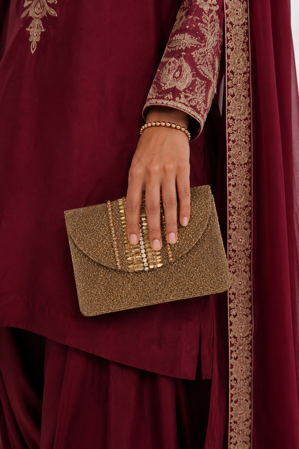 The Golden Cascade Clutch