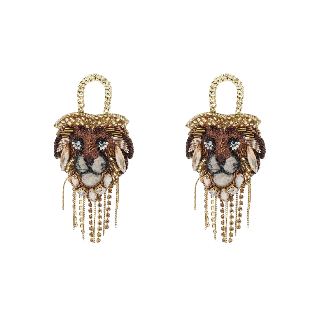 Majestic Lion Earrings