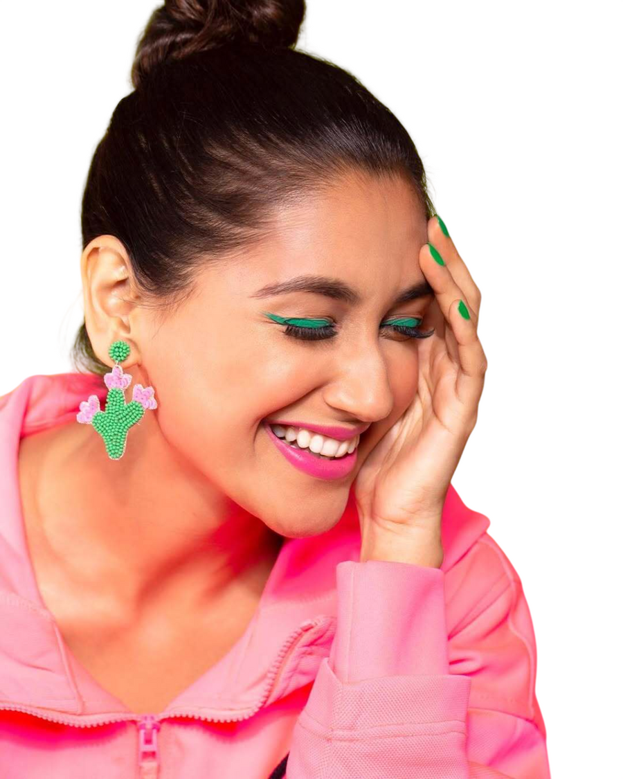 Prickly Cactus Stud Earring