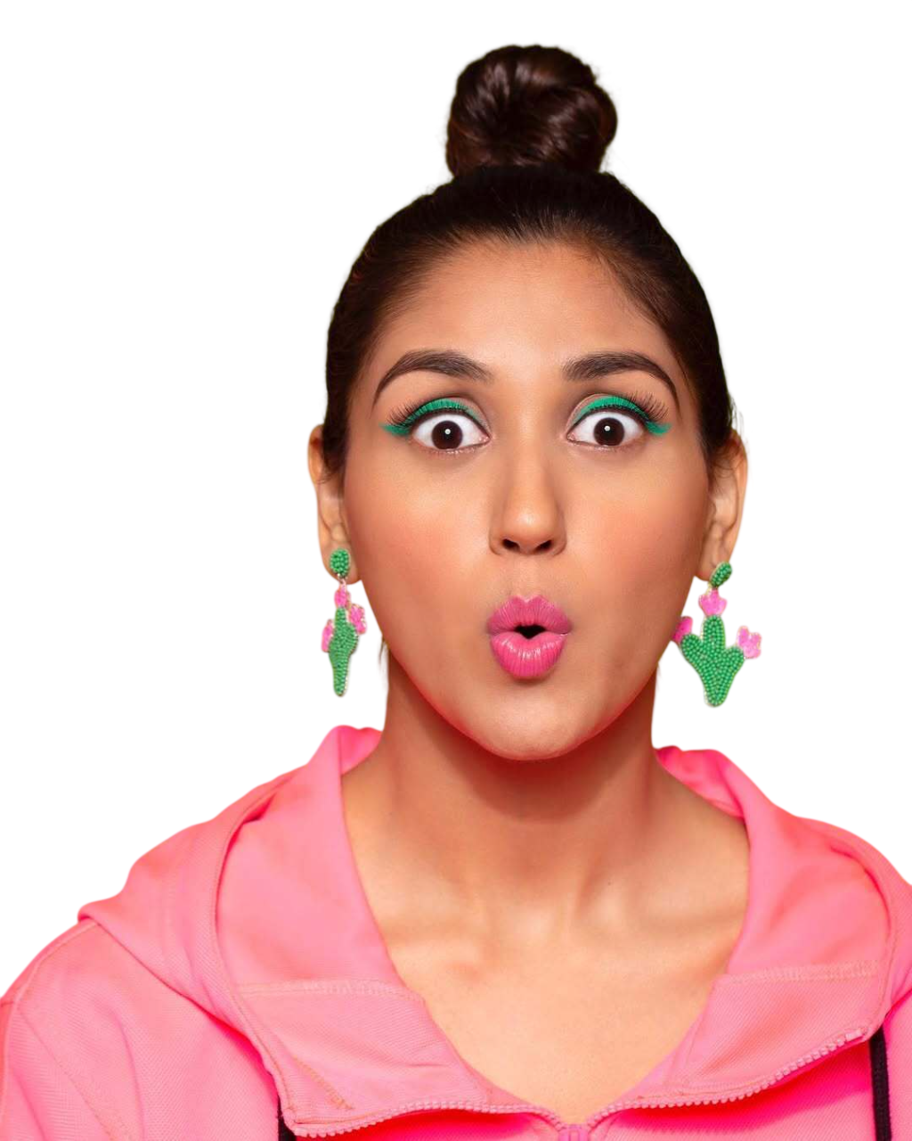 Prickly Cactus Stud Earring